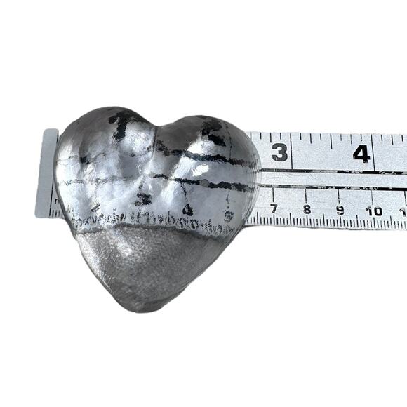Simon Pearce Highgate Heart Shaped Glass Paperweight Small Signed Collectible - Picture 6 of 6